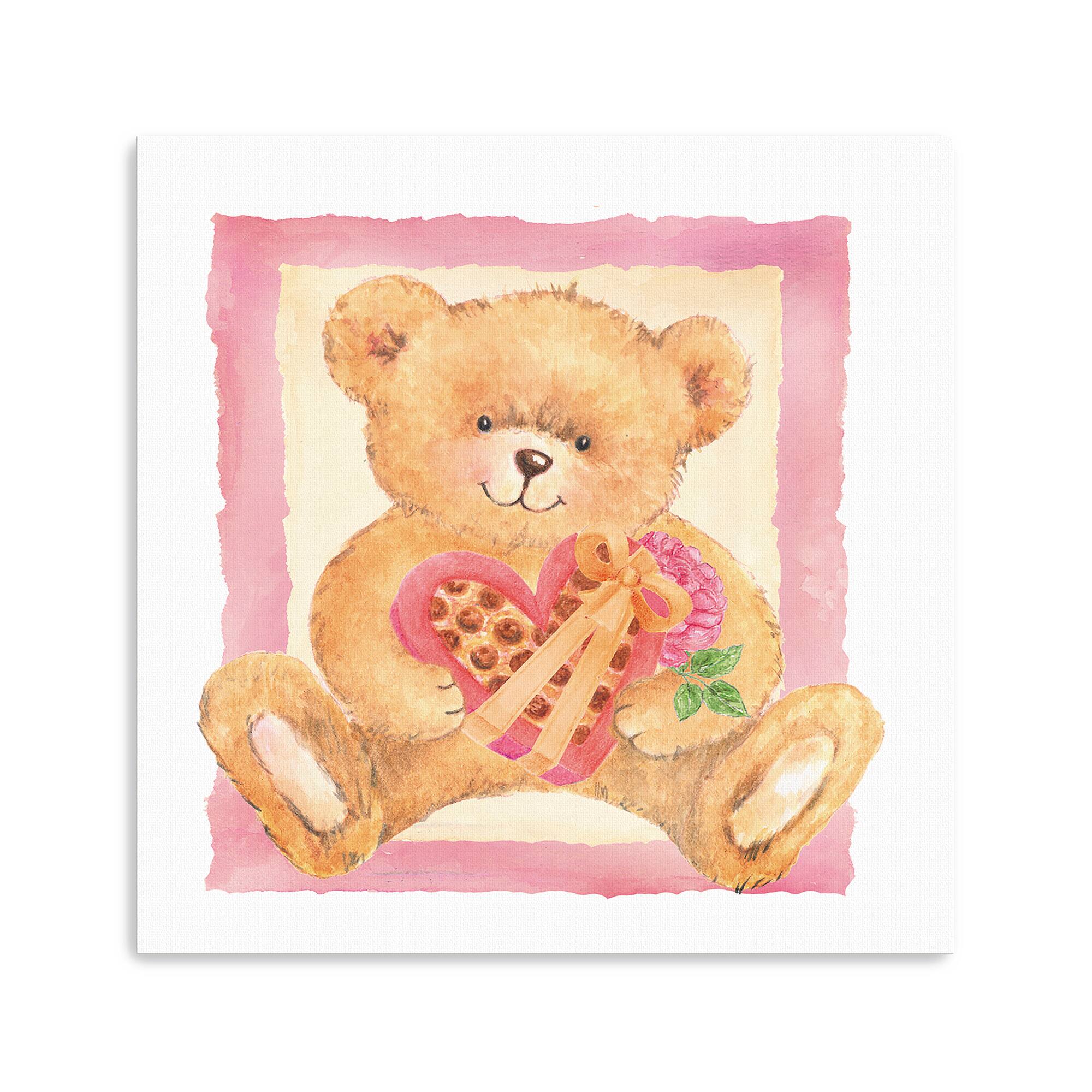 Bear In Love III Canvas Giclée Art